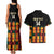 Custom Ghana Football Couples Matching Tank Maxi Dress and Hawaiian Shirt 2025 Go Black Stars Adinkra pattern