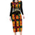 Custom Ghana Football Family Matching Long Sleeve Bodycon Dress and Hawaiian Shirt 2025 Go Black Stars Adinkra pattern