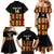 Custom Ghana Football Family Matching Mermaid Dress and Hawaiian Shirt 2025 Go Black Stars Adinkra pattern