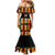 Custom Ghana Football Family Matching Mermaid Dress and Hawaiian Shirt 2025 Go Black Stars Adinkra pattern