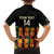 Custom Ghana Football Family Matching Off The Shoulder Long Sleeve Dress and Hawaiian Shirt 2025 Go Black Stars Adinkra pattern