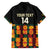 Custom Ghana Football Family Matching Off The Shoulder Long Sleeve Dress and Hawaiian Shirt 2025 Go Black Stars Adinkra pattern