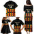 Custom Ghana Football Family Matching Puletasi and Hawaiian Shirt 2025 Go Black Stars Adinkra pattern