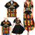 Custom Ghana Football Family Matching Summer Maxi Dress and Hawaiian Shirt 2025 Go Black Stars Adinkra pattern