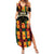 Custom Ghana Football Family Matching Summer Maxi Dress and Hawaiian Shirt 2025 Go Black Stars Adinkra pattern