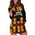 Custom Ghana Football Hoodie Dress 2025 Go Black Stars Adinkra pattern