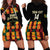 Custom Ghana Football Hoodie Dress 2025 Go Black Stars Adinkra pattern