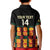 Custom Ghana Football Kid Polo Shirt 2025 Go Black Stars Adinkra pattern