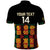 Custom Ghana Football Polo Shirt 2025 Go Black Stars Adinkra pattern