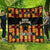 Custom Ghana Football Quilt 2025 Go Black Stars Adinkra pattern