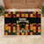 Custom Ghana Football Rubber Doormat 2025 Go Black Stars Adinkra pattern