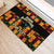 Custom Ghana Football Rubber Doormat 2025 Go Black Stars Adinkra pattern