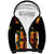 Custom Ghana Football Sherpa Hoodie 2025 Go Black Stars Adinkra pattern