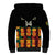 Custom Ghana Football Sherpa Hoodie 2025 Go Black Stars Adinkra pattern