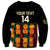 Custom Ghana Football Sweatshirt 2025 Go Black Stars Adinkra pattern