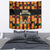 Custom Ghana Football Tapestry 2025 Go Black Stars Adinkra pattern