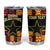 Custom Ghana Football Tumbler Cup 2025 Go Black Stars Adinkra pattern