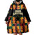 Custom Ghana Football Wearable Blanket Hoodie 2025 Go Black Stars Adinkra pattern