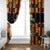 Custom Ghana Football Window Curtain 2025 Go Black Stars Adinkra pattern