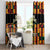 Custom Ghana Football Window Curtain 2025 Go Black Stars Adinkra pattern