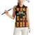 Custom Ghana Football Women Sleeveless Polo Shirt 2025 Go Black Stars Adinkra pattern