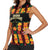 Custom Ghana Football Women Sleeveless Polo Shirt 2025 Go Black Stars Adinkra pattern