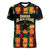 Custom Ghana Football Women V-Neck T-Shirt 2025 Go Black Stars Adinkra pattern