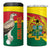 Custom Ghana Cricket 4 in 1 Can Cooler Tumbler Go Ghanaian Tawny Eagle