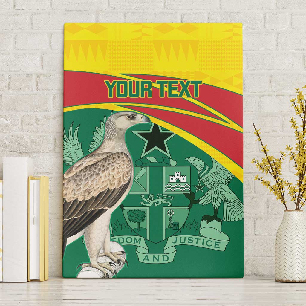 Custom Ghana Cricket Canvas Wall Art Go Ghanaian Tawny Eagle