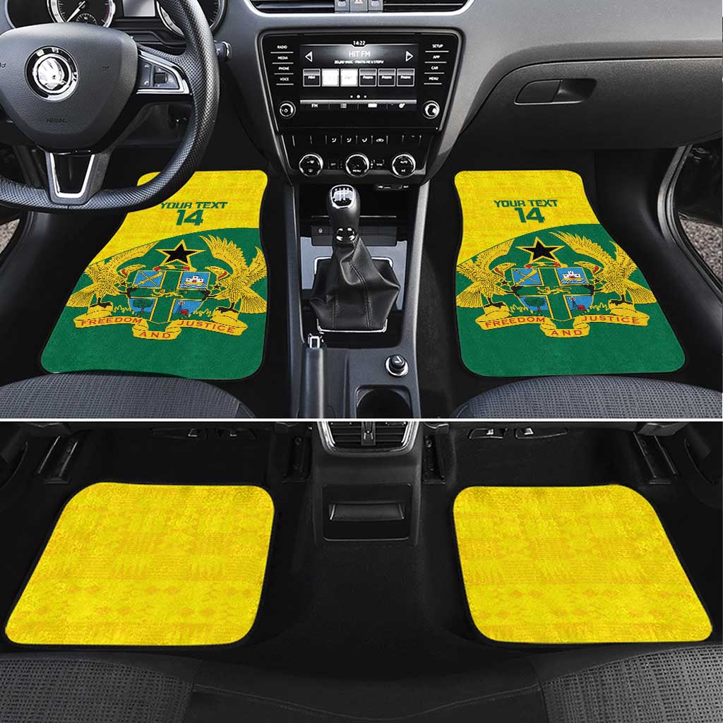 Custom Ghana Cricket Car Mats Go Ghanaian Tawny Eagle