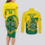 Custom Ghana Cricket Couples Matching Long Sleeve Bodycon Dress and Long Sleeve Button Shirt Go Ghanaian Tawny Eagle