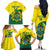 Custom Ghana Cricket Family Matching Off The Shoulder Long Sleeve Dress and Hawaiian Shirt Go Ghanaian Tawny Eagle