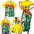 Custom Ghana Cricket Family Matching Short Sleeve Bodycon Dress and Hawaiian Shirt Go Ghanaian Tawny Eagle