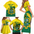 Custom Ghana Cricket Family Matching Short Sleeve Bodycon Dress and Hawaiian Shirt Go Ghanaian Tawny Eagle