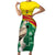 Custom Ghana Cricket Family Matching Short Sleeve Bodycon Dress and Hawaiian Shirt Go Ghanaian Tawny Eagle