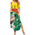 Custom Ghana Cricket Family Matching Summer Maxi Dress and Hawaiian Shirt Go Ghanaian Tawny Eagle