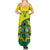 Custom Ghana Cricket Family Matching Summer Maxi Dress and Hawaiian Shirt Go Ghanaian Tawny Eagle