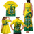 Custom Ghana Cricket Family Matching Tank Maxi Dress and Hawaiian Shirt Go Ghanaian Tawny Eagle