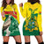 Custom Ghana Cricket Hoodie Dress Go Ghanaian Tawny Eagle