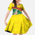 Custom Ghana Cricket Kid Short Sleeve Dress Go Ghanaian Tawny Eagle