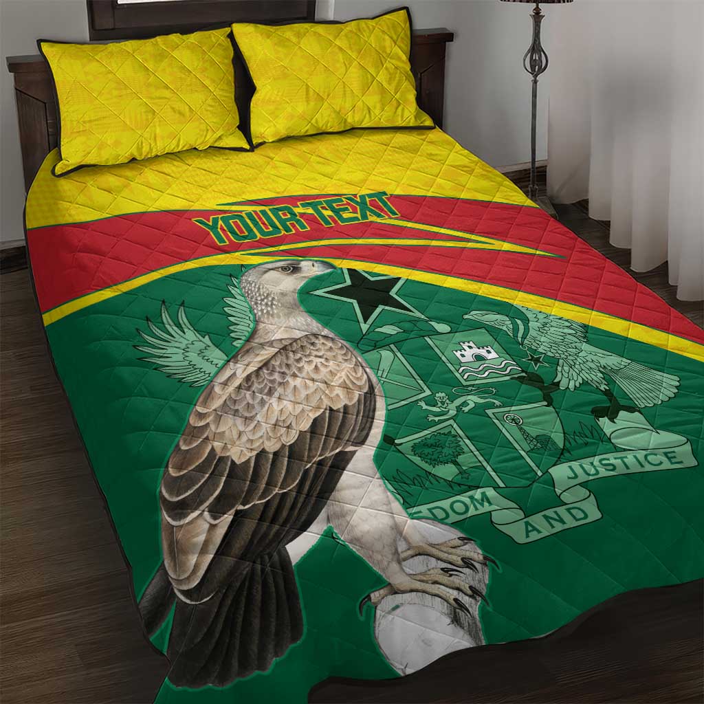 Custom Ghana Cricket Quilt Bed Set Go Ghanaian Tawny Eagle