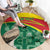 Custom Ghana Cricket Round Carpet Go Ghanaian Tawny Eagle