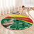 Custom Ghana Cricket Round Carpet Go Ghanaian Tawny Eagle