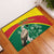 Custom Ghana Cricket Rubber Doormat Go Ghanaian Tawny Eagle