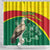 Custom Ghana Cricket Shower Curtain Go Ghanaian Tawny Eagle