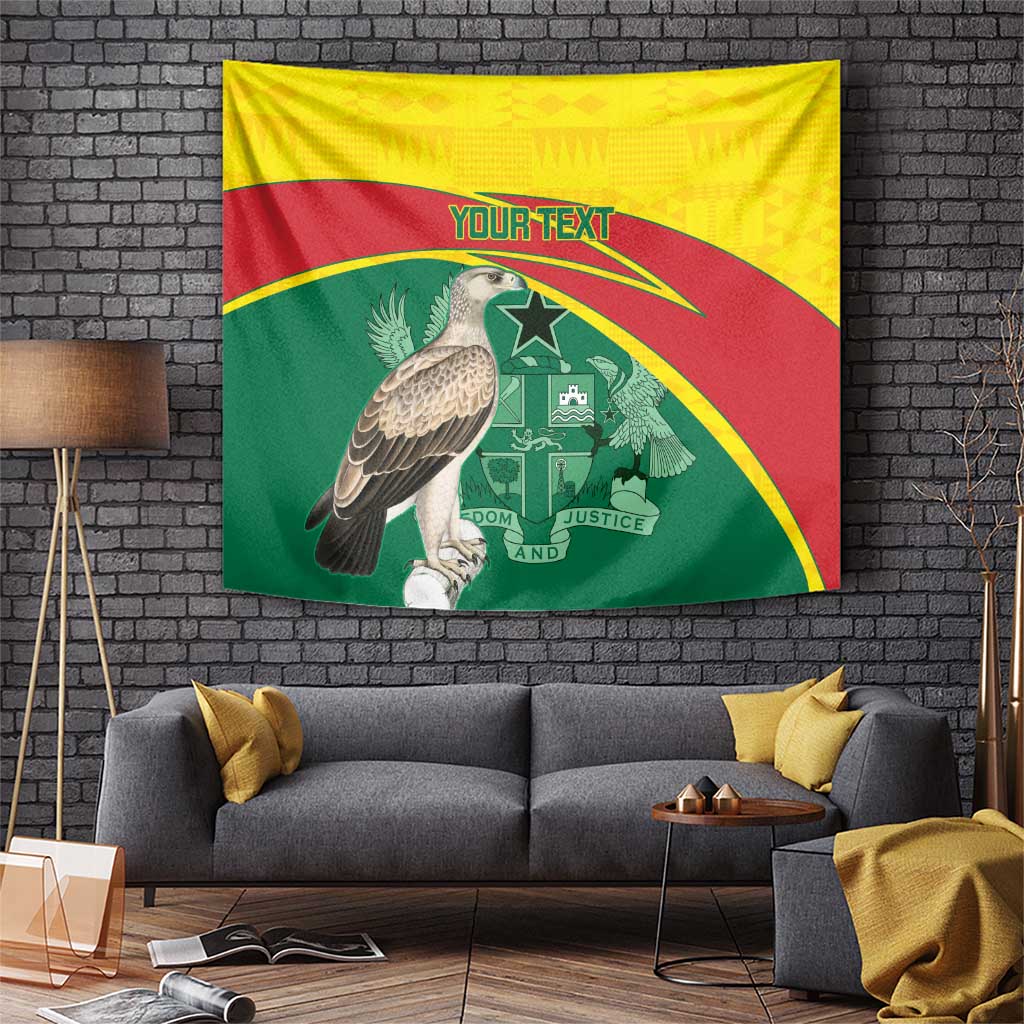 Custom Ghana Cricket Tapestry Go Ghanaian Tawny Eagle