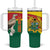 Custom Ghana Cricket Tumbler With Handle Go Ghanaian Tawny Eagle