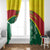 Custom Ghana Cricket Window Curtain Go Ghanaian Tawny Eagle