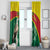 Custom Ghana Cricket Window Curtain Go Ghanaian Tawny Eagle