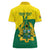 Custom Ghana Cricket Women Polo Shirt Go Ghanaian Tawny Eagle